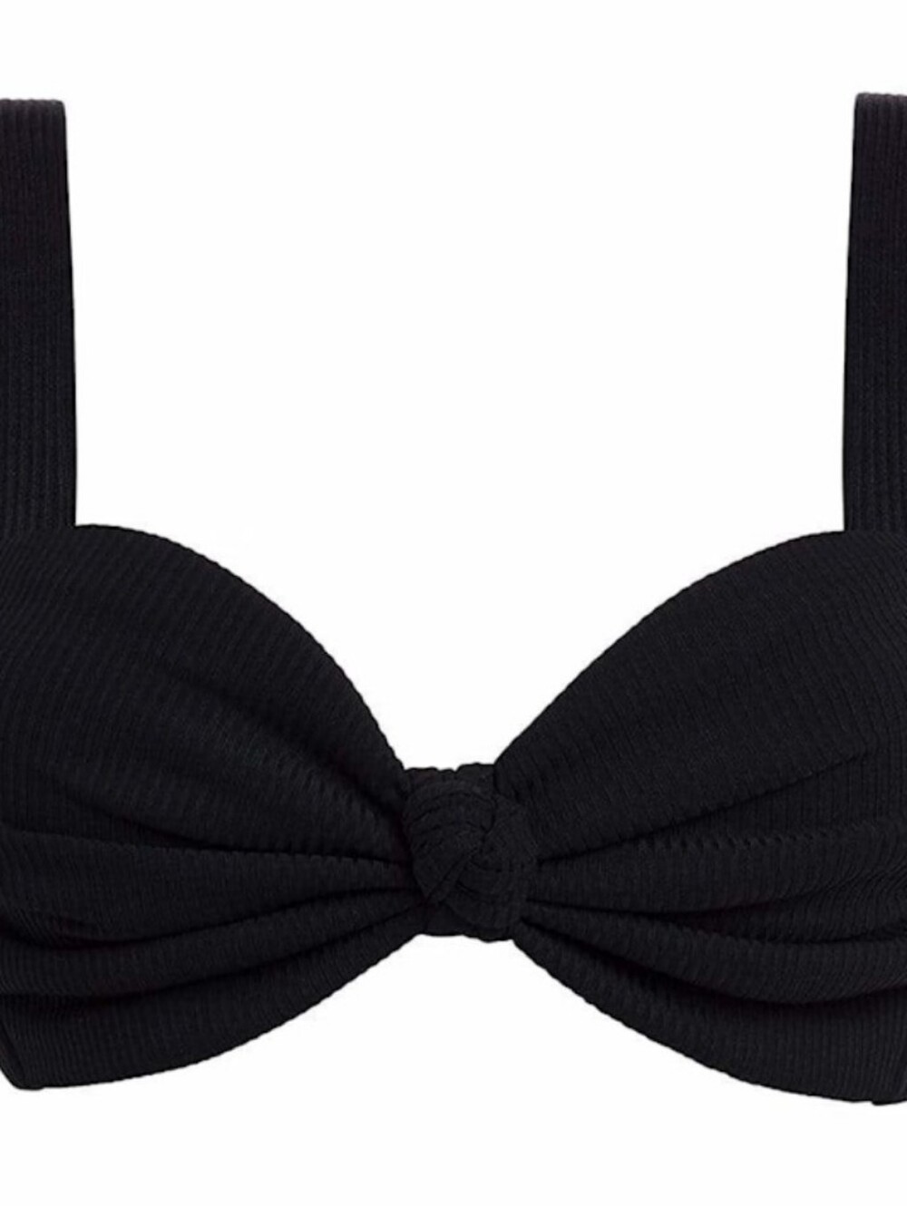 Catalina Black Ribbed Bikini Set.